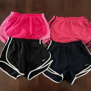 Lot of (4) Women’s nike run shorts size small